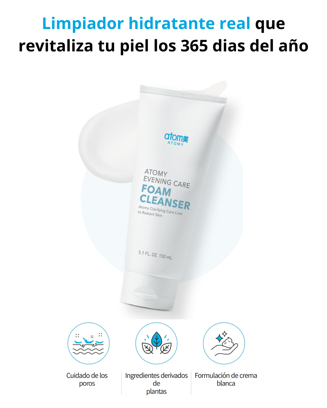 Limpiador Facial Coreano Foam Cleanser