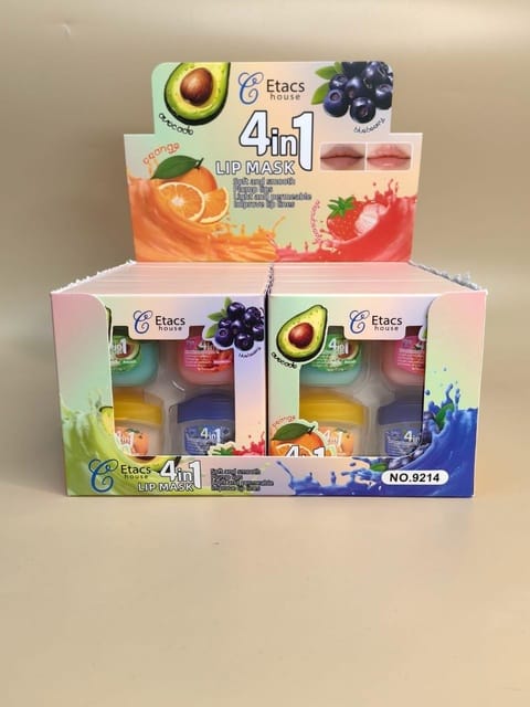 KIT VASELINA 4EN1 PARA LABIOS CON SABOR