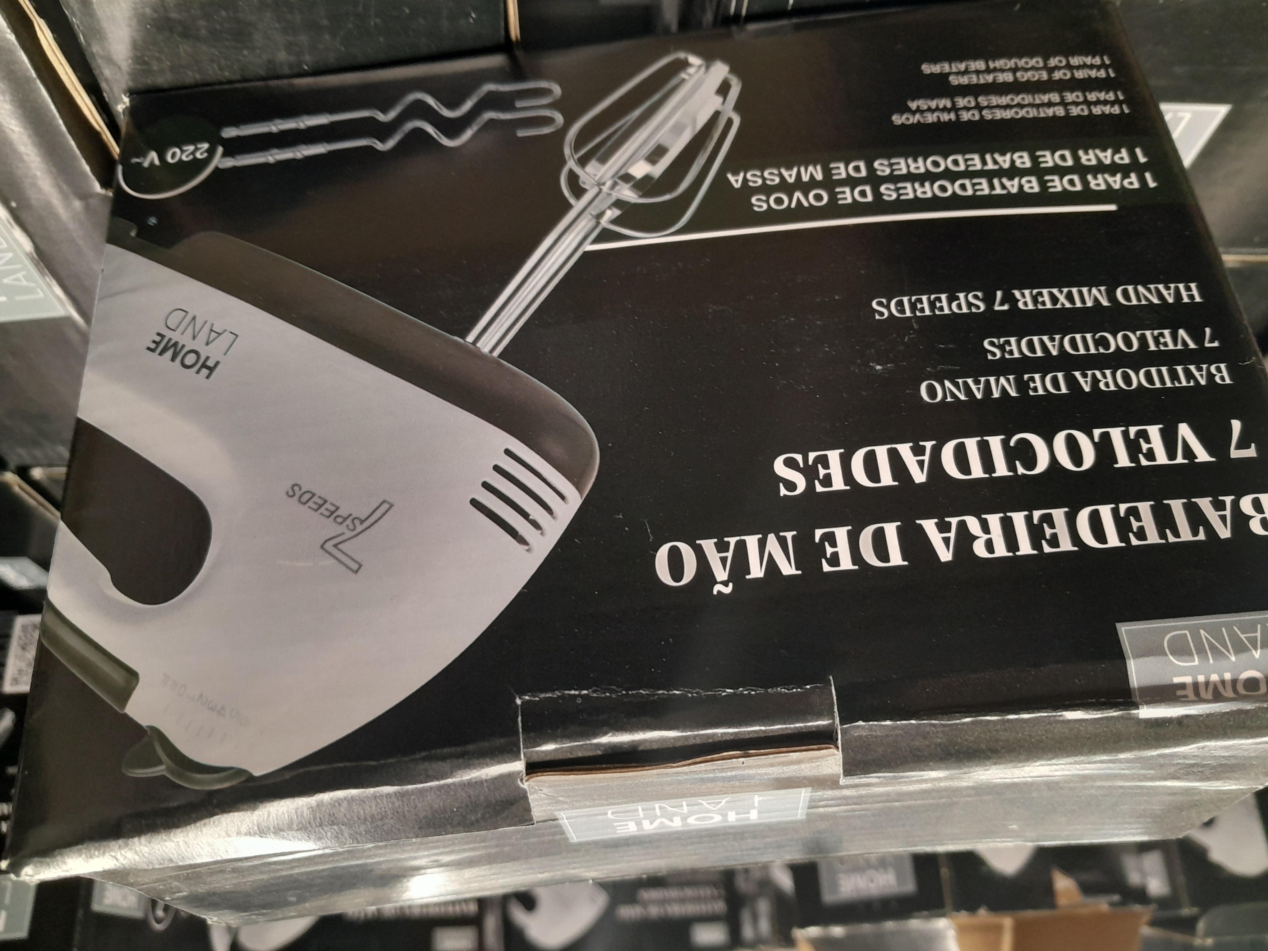 Batidora manual de 7 velocidades